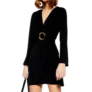 horn ring mini dress